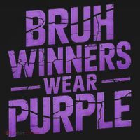 Bruh Winners Wear Purple Mousepad thumb 1