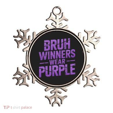 Bruh Winners Wear Purple Ornament