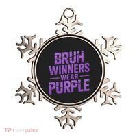 Bruh Winners Wear Purple Ornament thumb 0
