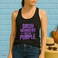 Bruh Winners Wear Purple Women's Tank Top thumb 2