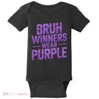 Bruh Winners Wear Purple Baby Bodysuit thumb 0