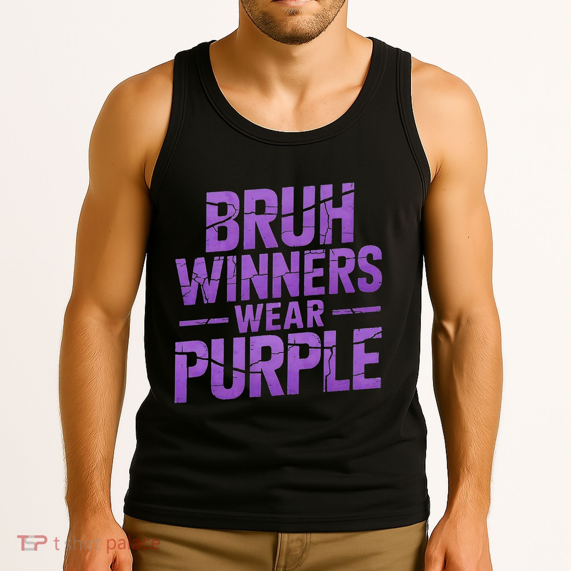 Bruh Winners Wear Purple Tank Top