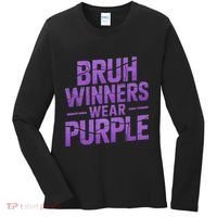 Bruh Winners Wear Purple Women's Long Sleeve Shirt thumb 0