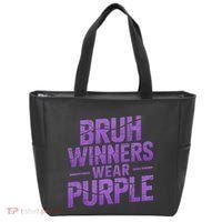 Bruh Winners Wear Purple Tote Bag thumb 0