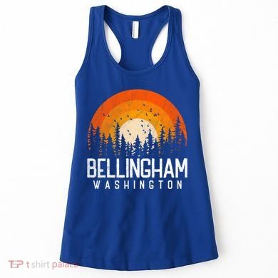 Bellingham Washington Wa Gift Retro 70s 80s Vintage Gift Great Gift Women's Tank Top