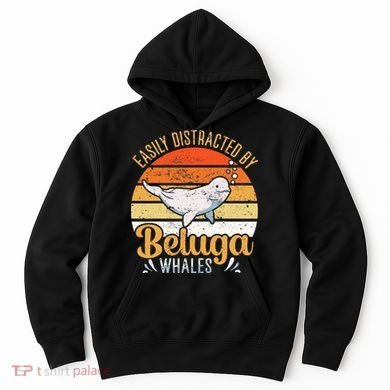 Beluga Whale White Whale Sea Canary Whale Watching Hoodie