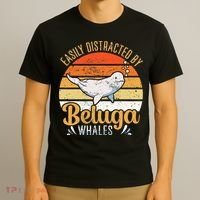 Beluga Whale White Whale Sea Canary Whale Watching T-Shirt thumb 3