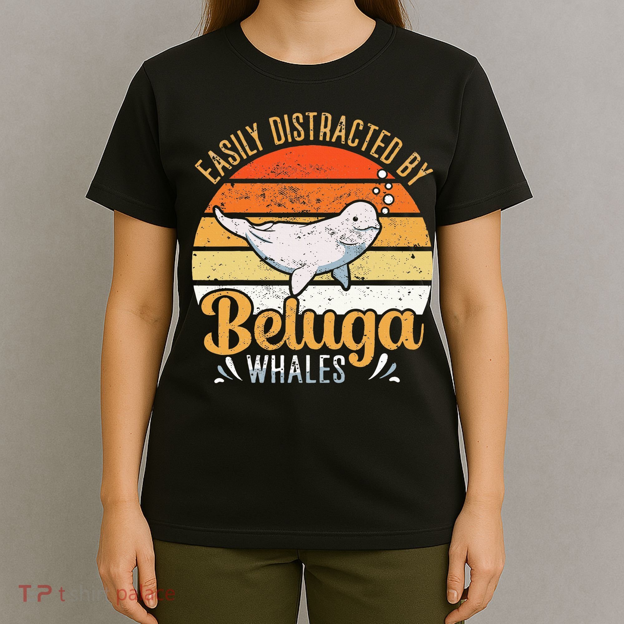 Beluga Whale White Whale Sea Canary Whale Watching T-Shirt