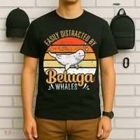 Beluga Whale White Whale Sea Canary Whale Watching T-Shirt thumb 6