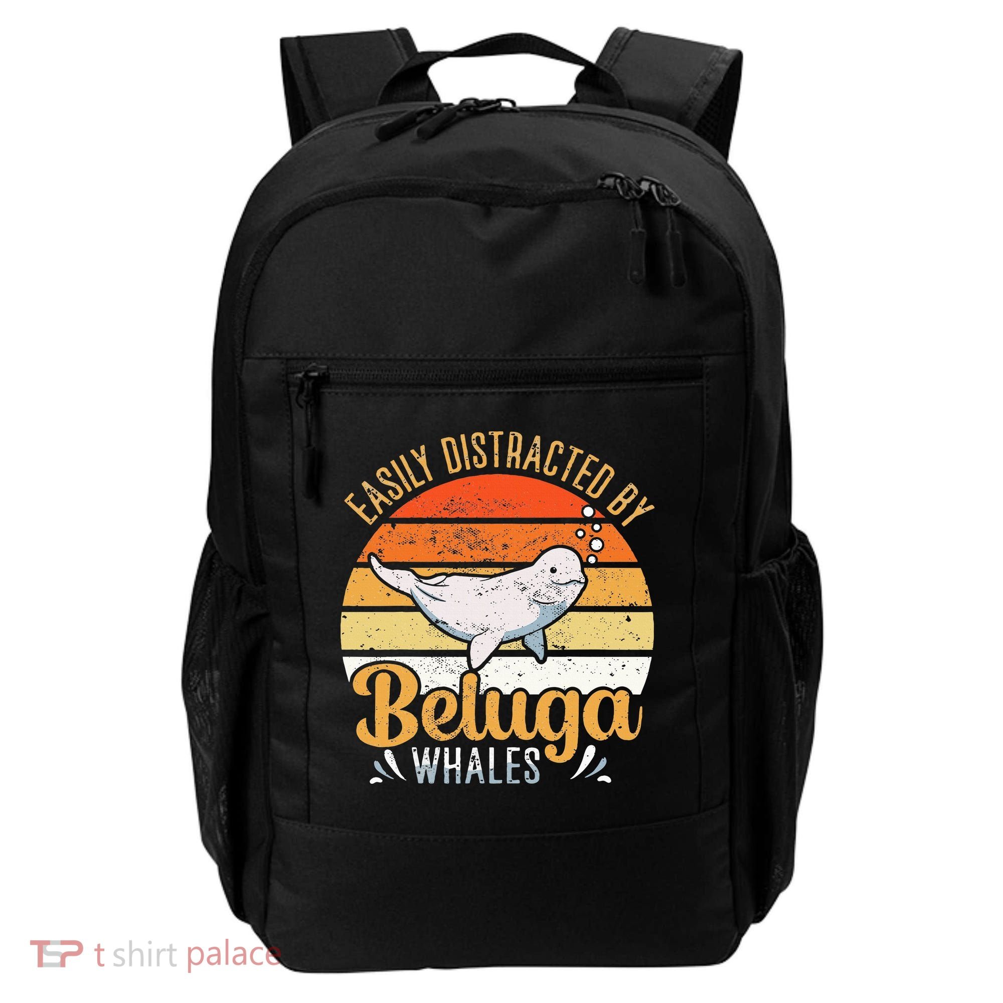 Beluga Whale White Whale Sea Canary Whale Watching Backpack