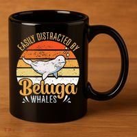 Beluga Whale White Whale Sea Canary Whale Watching 11oz C Handle Ceramic Mug thumb 3