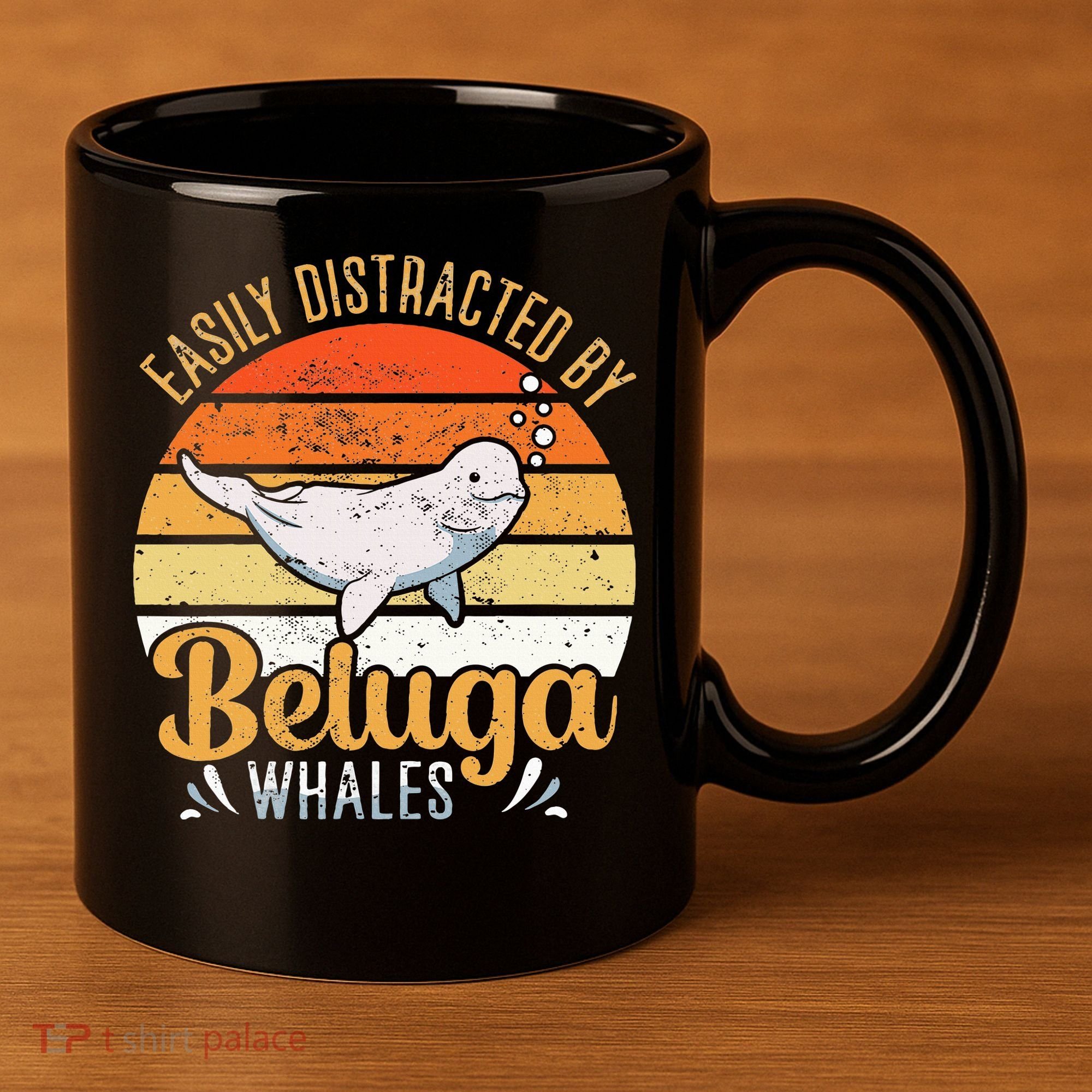 Beluga Whale White Whale Sea Canary Whale Watching 11oz C Handle Ceramic Mug