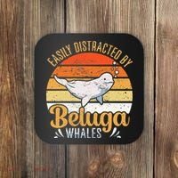 Beluga Whale White Whale Sea Canary Whale Watching Coaster thumb 0