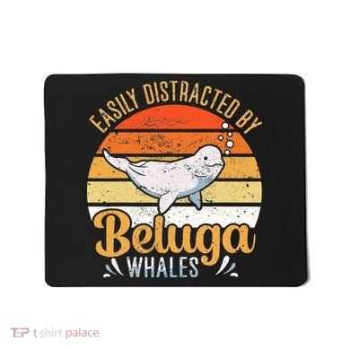 Beluga Whale White Whale Sea Canary Whale Watching Mousepad