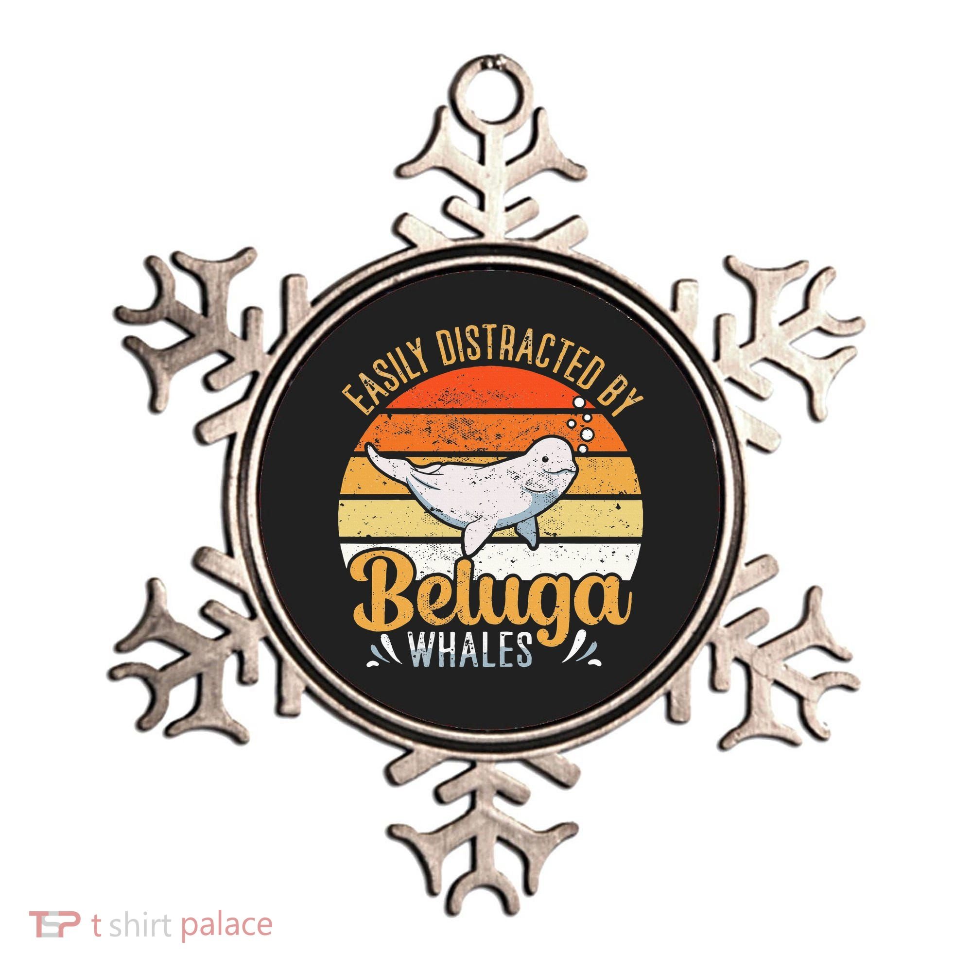 Beluga Whale White Whale Sea Canary Whale Watching Ornament