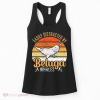 Beluga Whale White Whale Sea Canary Whale Watching Women's Tank Top thumb 0