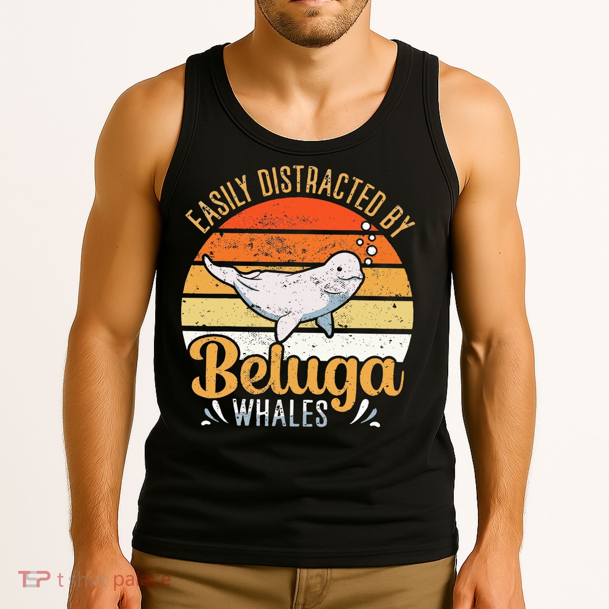 Beluga Whale White Whale Sea Canary Whale Watching Tank Top
