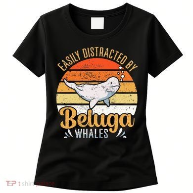 Beluga Whale White Whale Sea Canary Whale Watching Women's T-Shirt