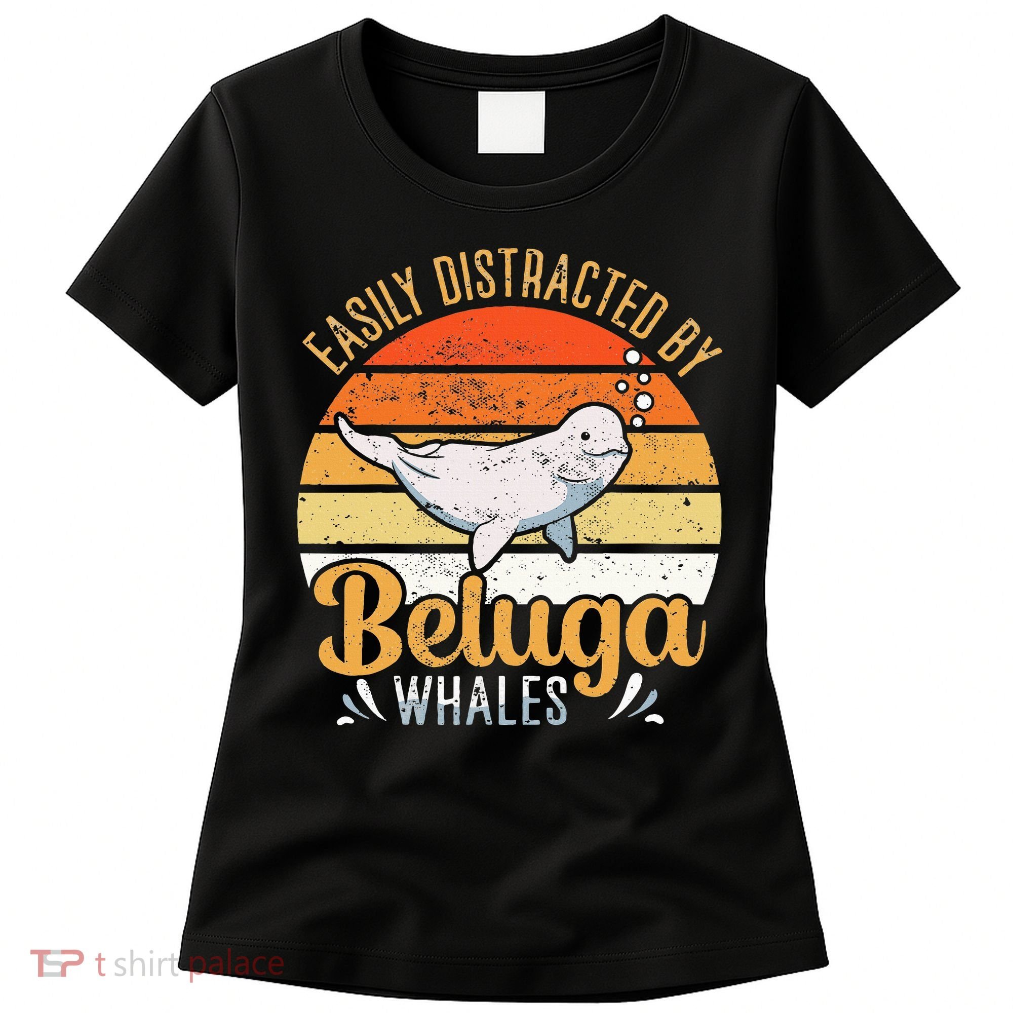 Beluga Whale White Whale Sea Canary Whale Watching Women's T-Shirt
