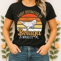 Beluga Whale White Whale Sea Canary Whale Watching Women's T-Shirt thumb 2