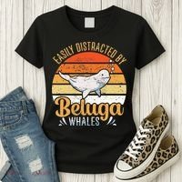 Beluga Whale White Whale Sea Canary Whale Watching Women's T-Shirt thumb 3