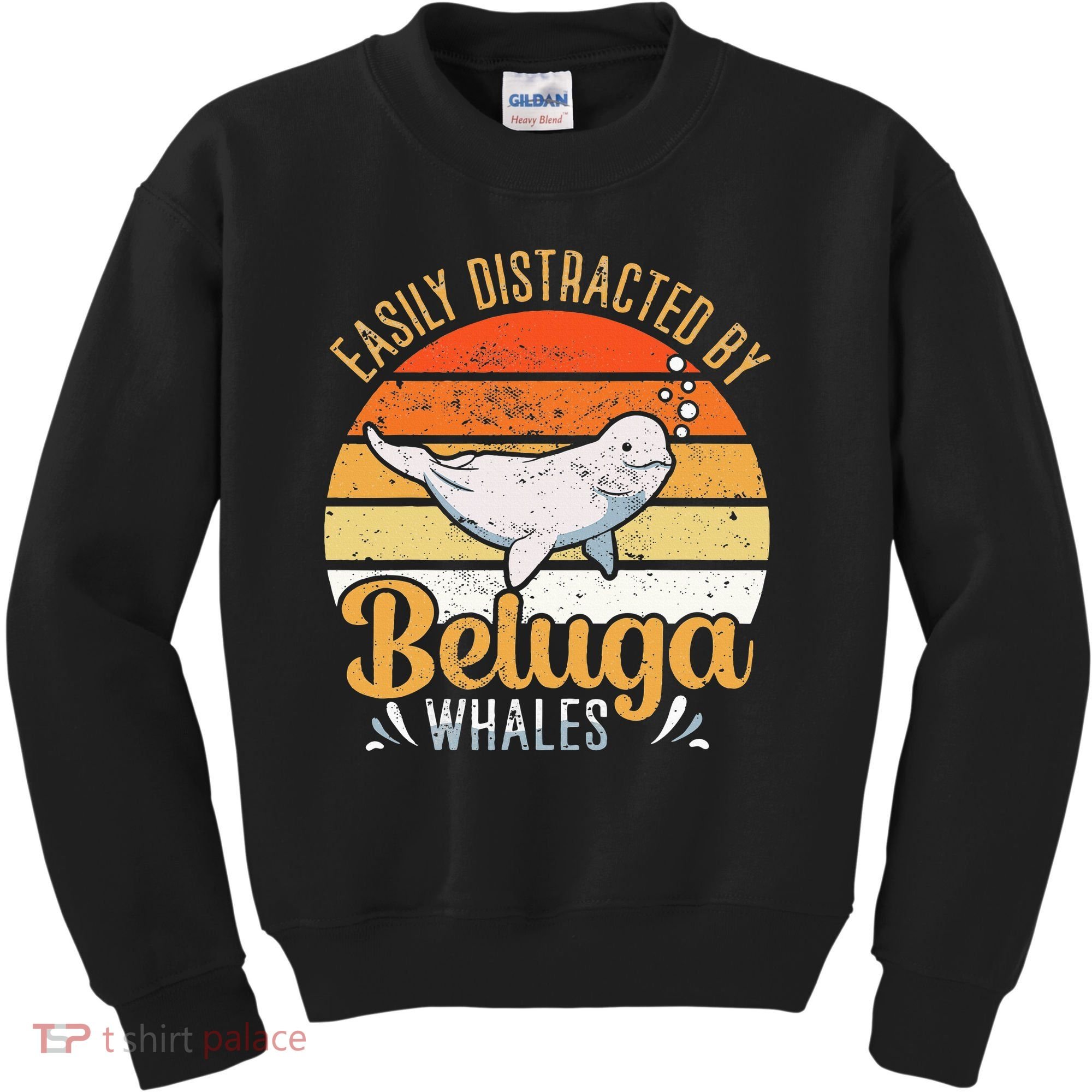 Beluga Whale White Whale Sea Canary Whale Watching Kids Sweatshirt