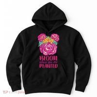 Bloom Where You Are Planted Floral Hoodie thumb 0