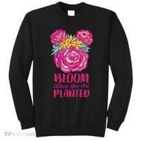 Bloom Where You Are Planted Floral Sweatshirt thumb 0