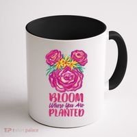 Bloom Where You Are Planted Floral Coffee Mug thumb 1