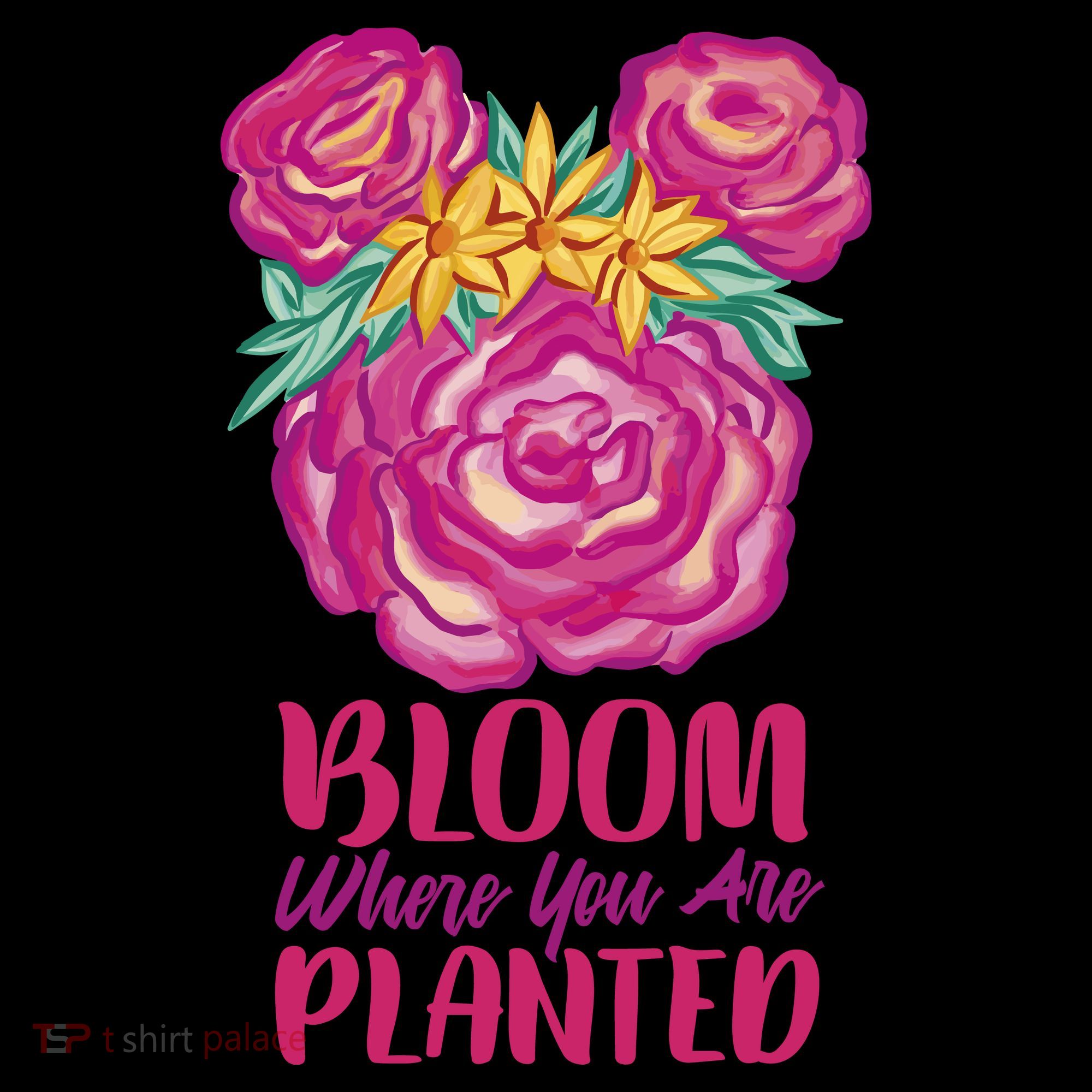 Bloom Where You Are Planted Floral Coffee Mug