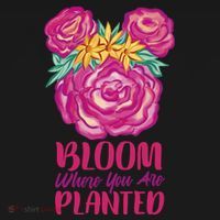Bloom Where You Are Planted Floral Women's Hoodie thumb 2
