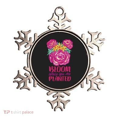 Bloom Where You Are Planted Floral Ornament