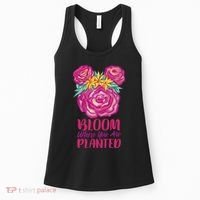 Bloom Where You Are Planted Floral Women's Tank Top thumb 0