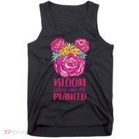 Bloom Where You Are Planted Floral Tank Top thumb 0