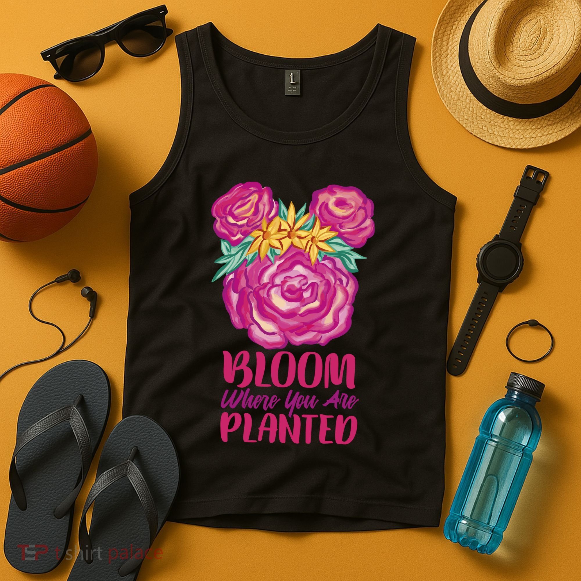 Bloom Where You Are Planted Floral Tank Top