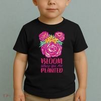 Bloom Where You Are Planted Floral Toddler T-Shirt thumb 2