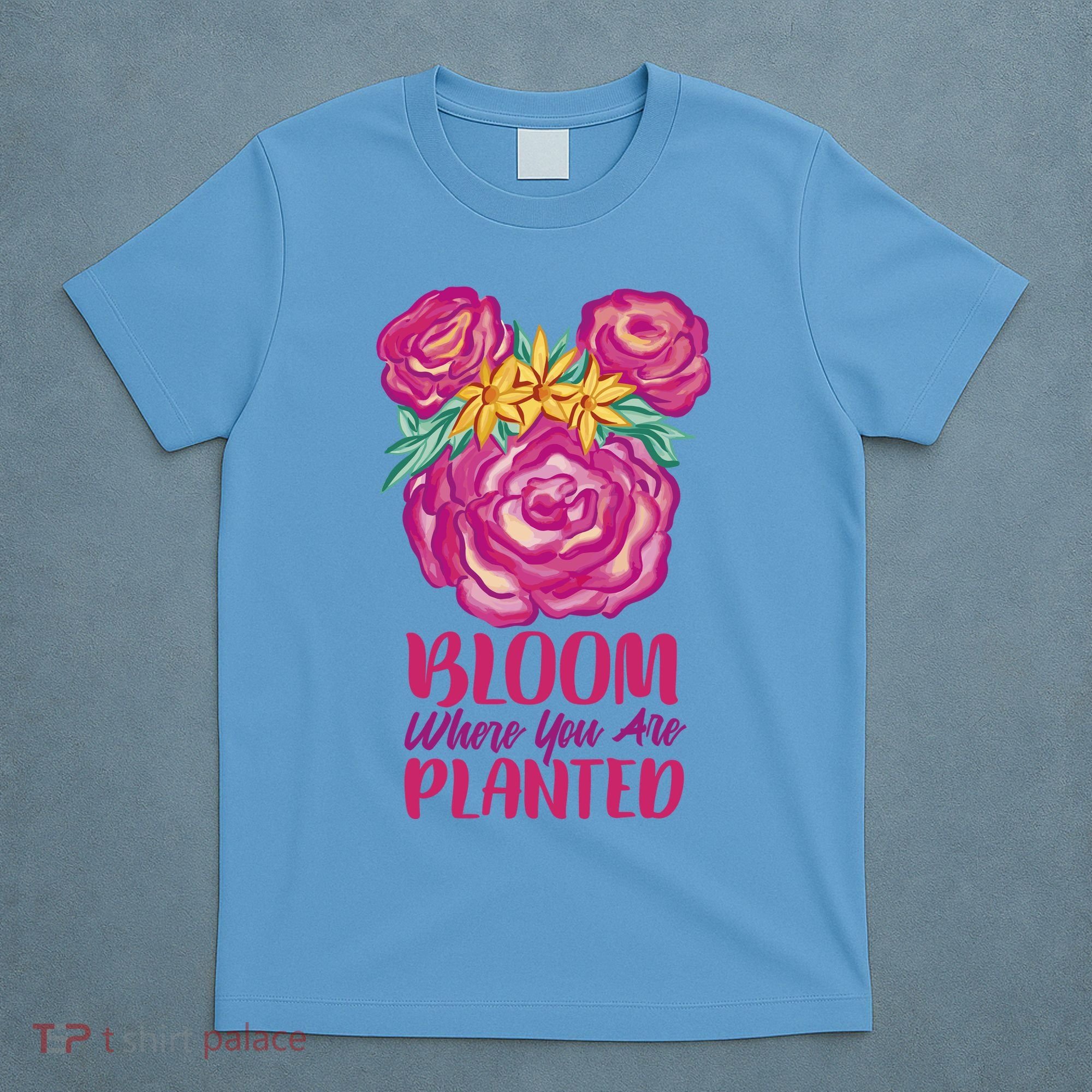 Bloom Where You Are Planted Floral T-Shirt