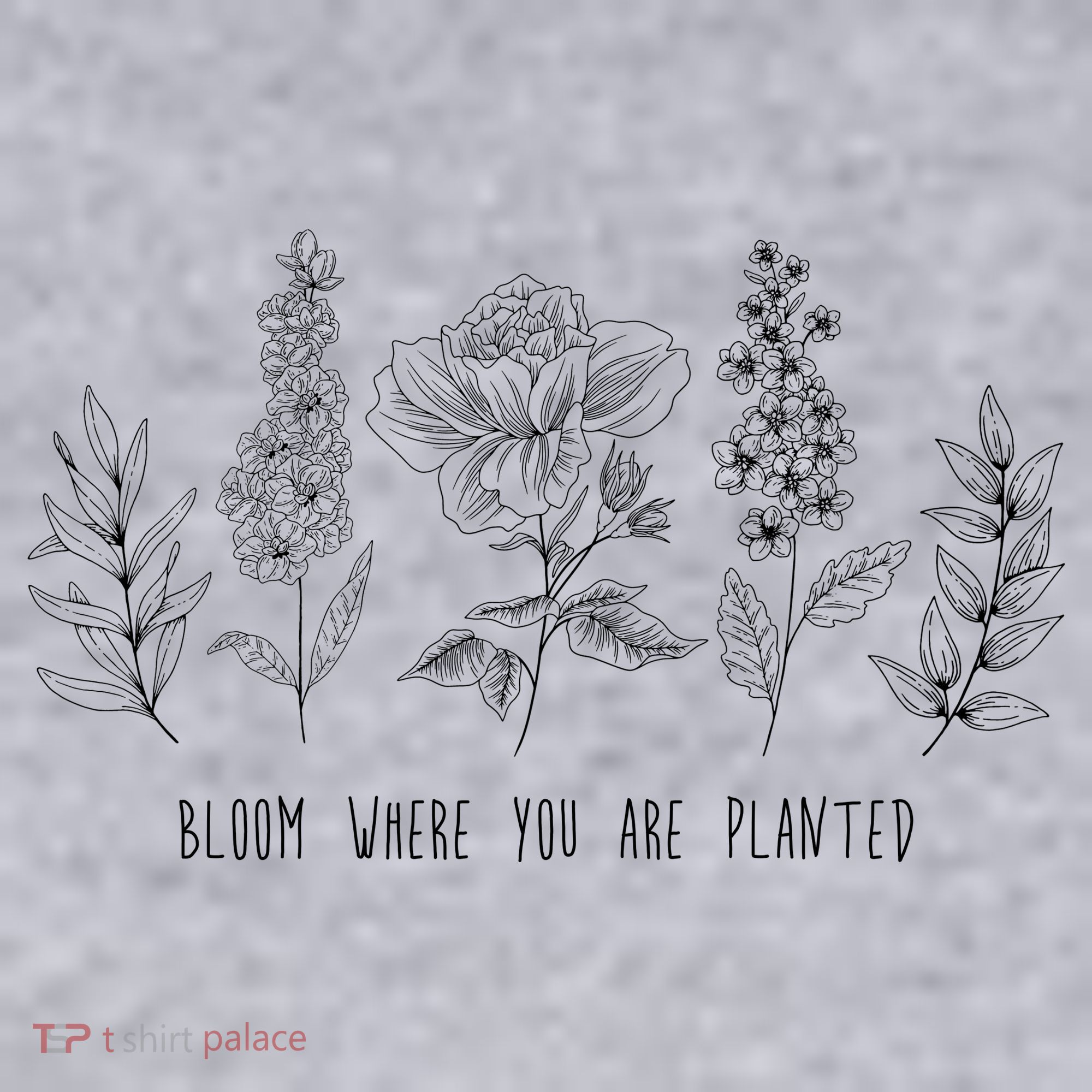 Bloom Where You Are Planted Grow Flower Plants Women's Racerback Cropped Tank