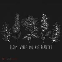 Bloom Where You Are Planted Grow Flower Plants Women's Hoodie thumb 2