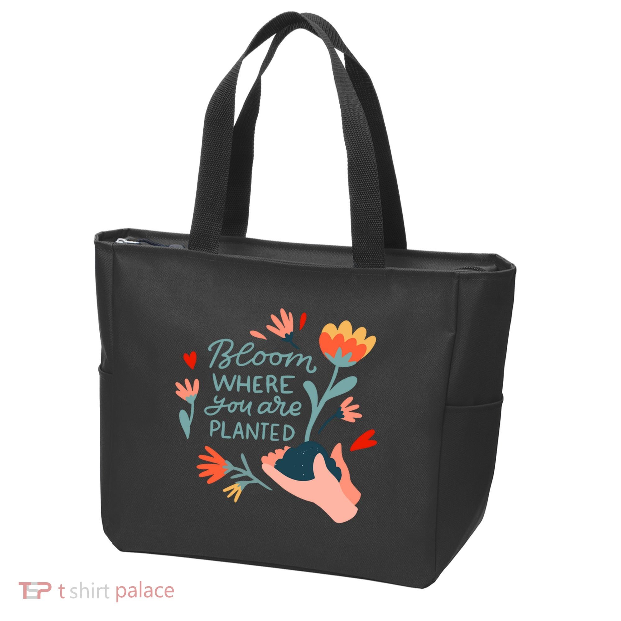 Bloom Where You Are Planted Nature Tote Bag