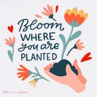 Bloom Where You Are Planted Nature Women's Hoodie thumb 2