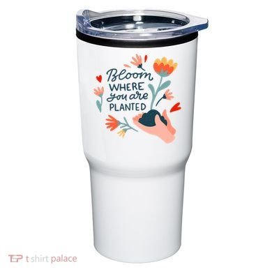 Bloom Where You Are Planted Nature Tumbler