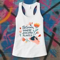 Bloom Where You Are Planted Nature Women's Tank Top thumb 3
