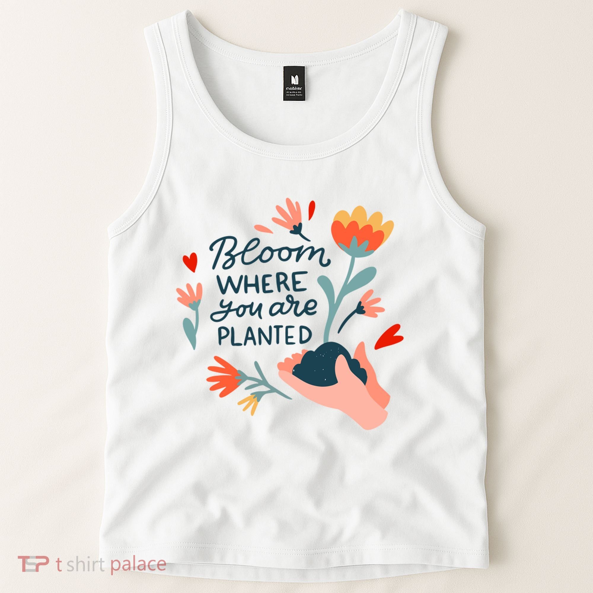 Bloom Where You Are Planted Nature Tank Top