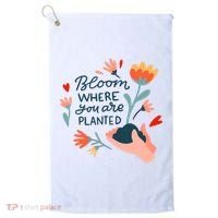 Bloom Where You Are Planted Nature Golf Towel thumb 0