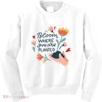 Bloom Where You Are Planted Nature Kids Sweatshirt thumb 0