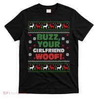 Buzz Xmas Your Girlfriend Woof! Ugly Christmas Sweater T-Shirt thumb 0