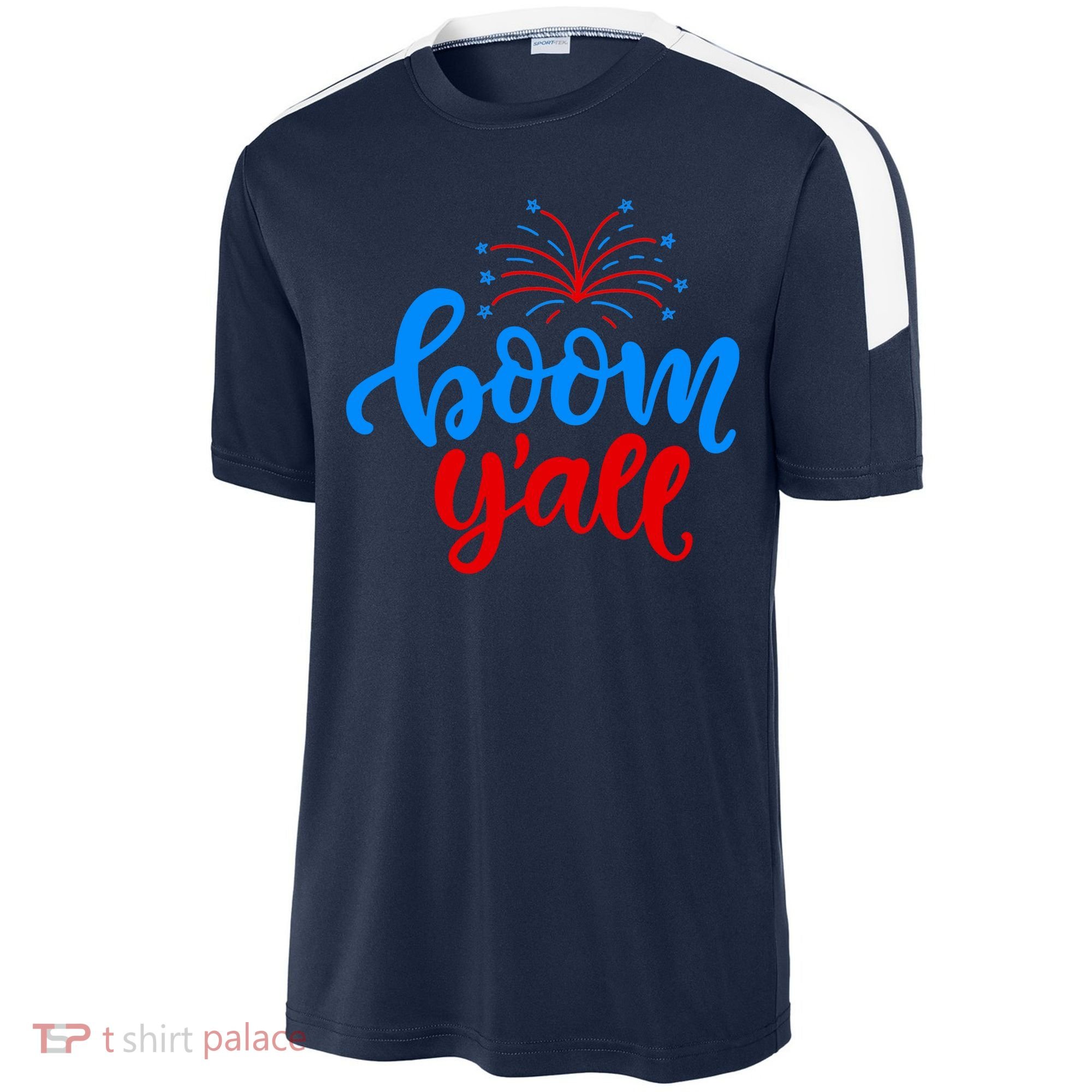 Boom Yall 4th Of July Firework Festive Sport-Tek Competitor United Soccer Jersey