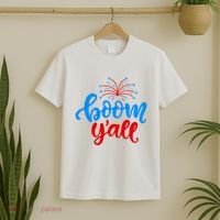 Boom Yall 4th Of July Firework Festive T-Shirt thumb 2