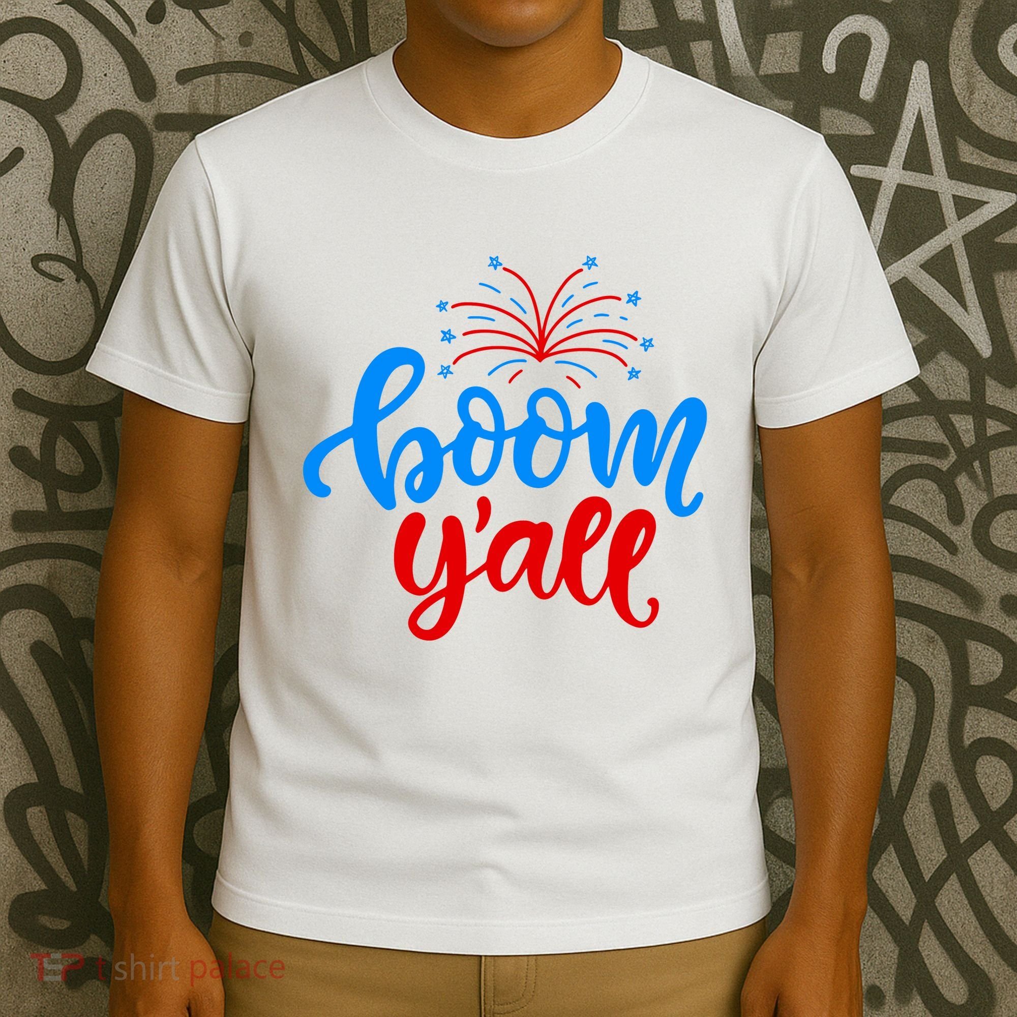 Boom Yall 4th Of July Firework Festive T-Shirt